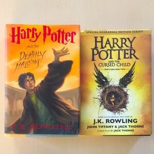 Harry Potter & deathly hallows + cursed child (2 book set) by JK J.K. Rowling